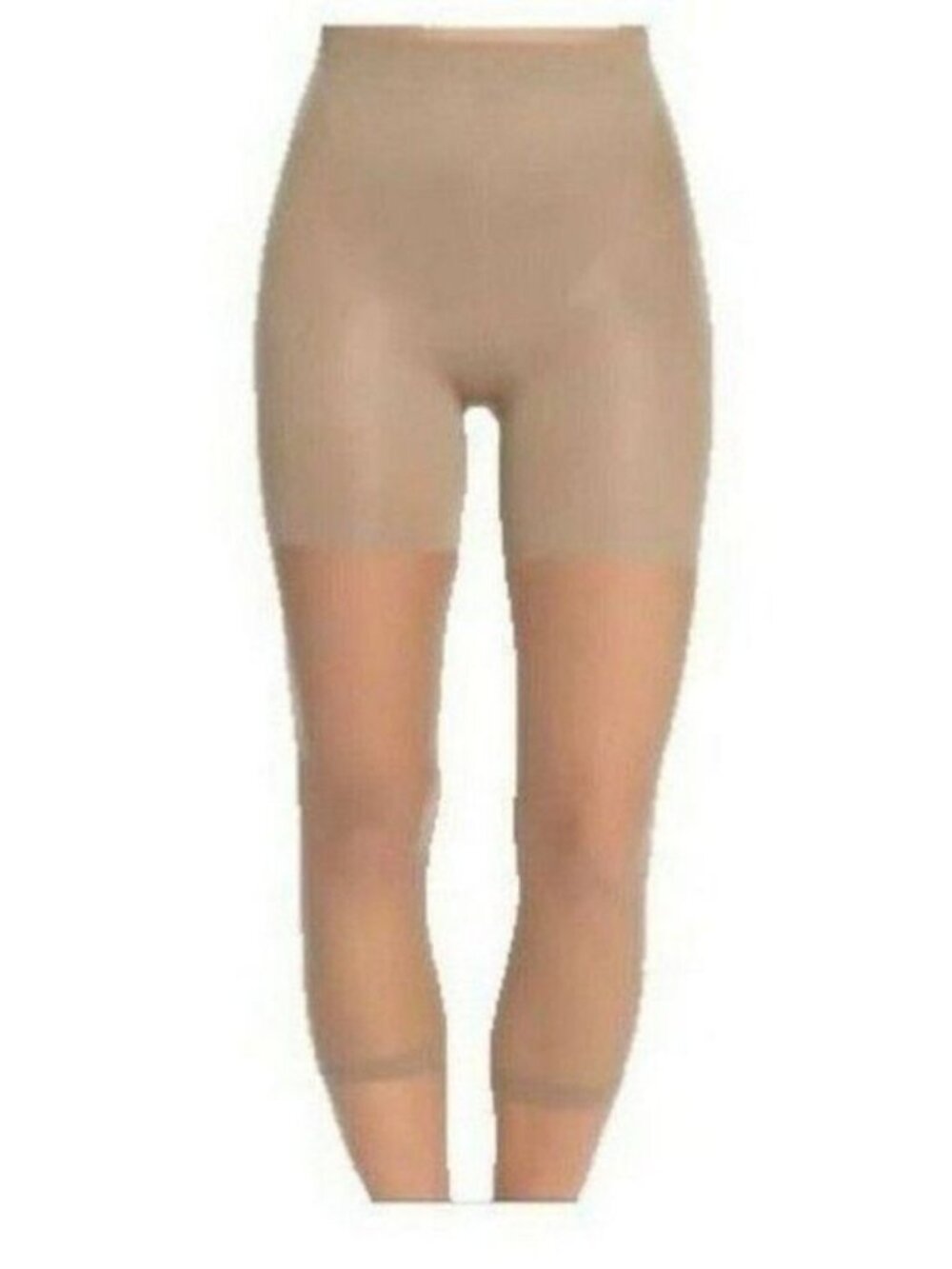 Spanx Footless Higher Power Capri Nude Sheer Plus